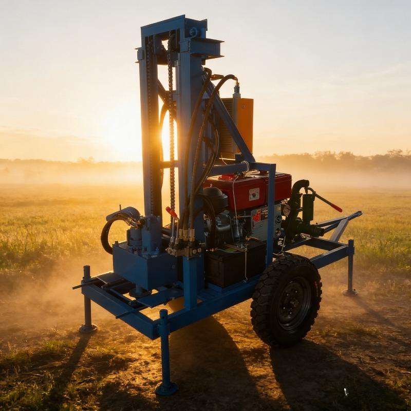 Heavy Equipment Drilling Rig - Industrial Grade Small Blue Diamond Water