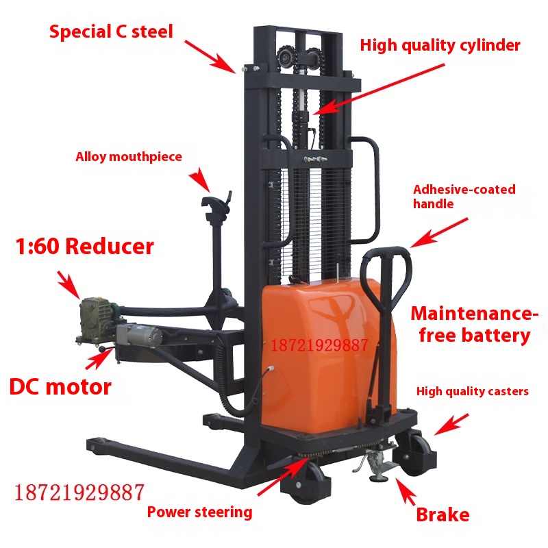 New Factory Electric Drum Lift - Electric Forklift recension och pris