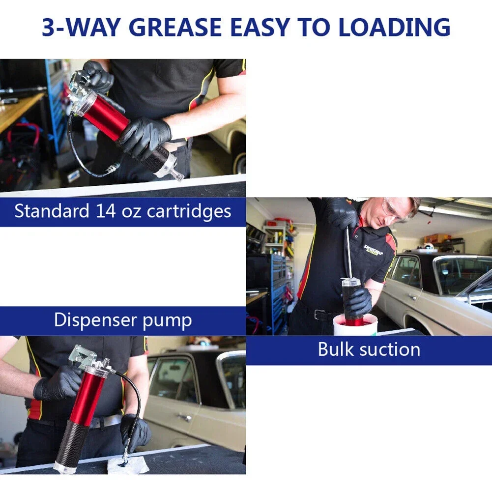 7000PSI Oil Grease Gun Kit Man - Heavy Equipment Repair recension och pris